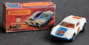 Matchbox Superfast De Tomas Pantera Racing Car 1975 Metallmodell in Originalbox (3562)